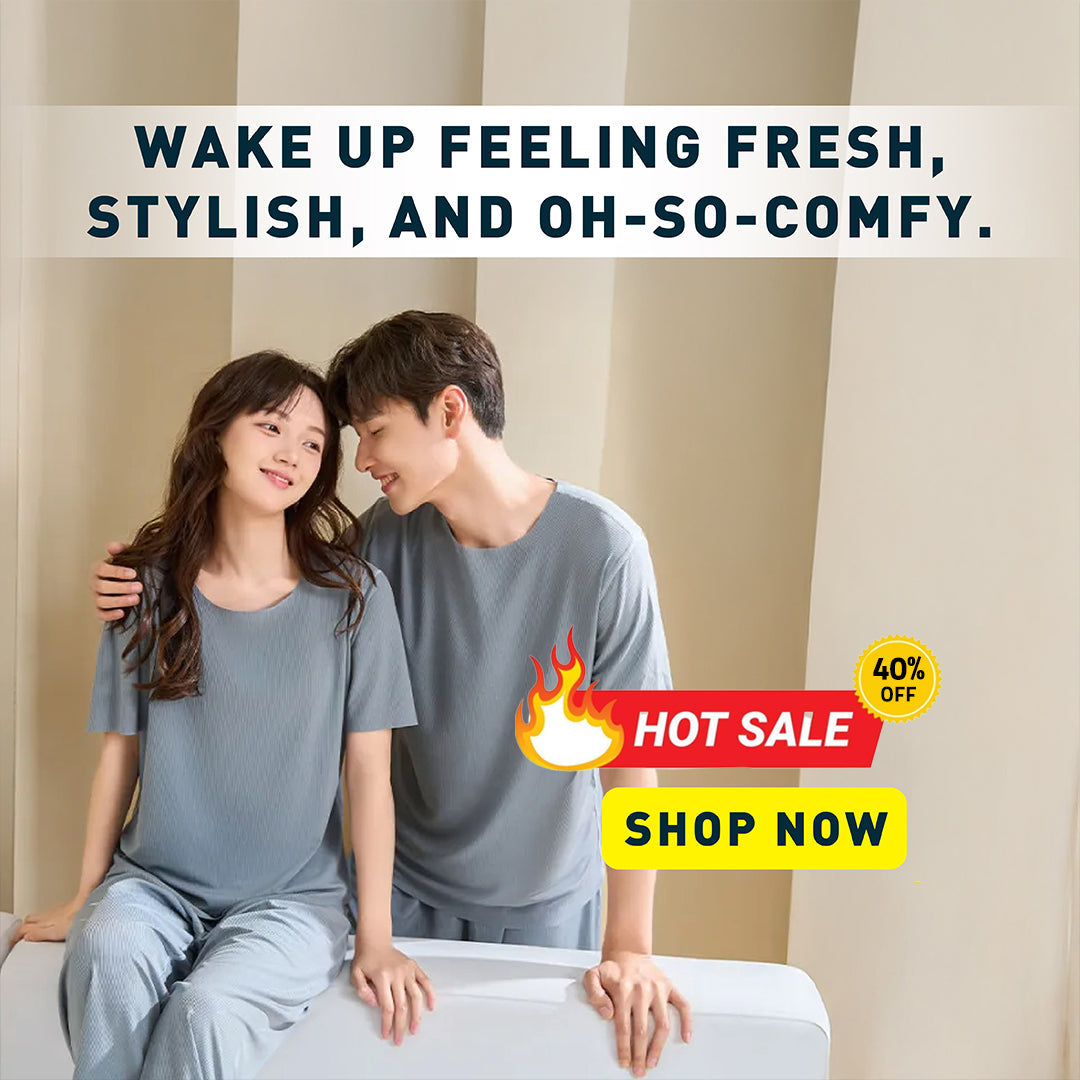 RelaxFit™ - Magical Imported Two-Piece Nightwear Suit for Men & Women 🌙✨
