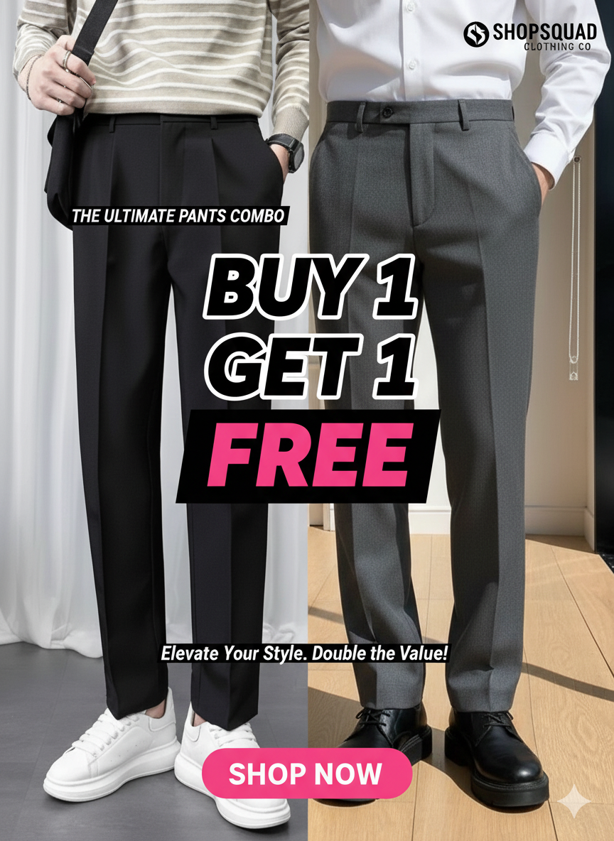 Classic Formal Trousers for Men (Buy 1 Get 1 Free🔥🔥)