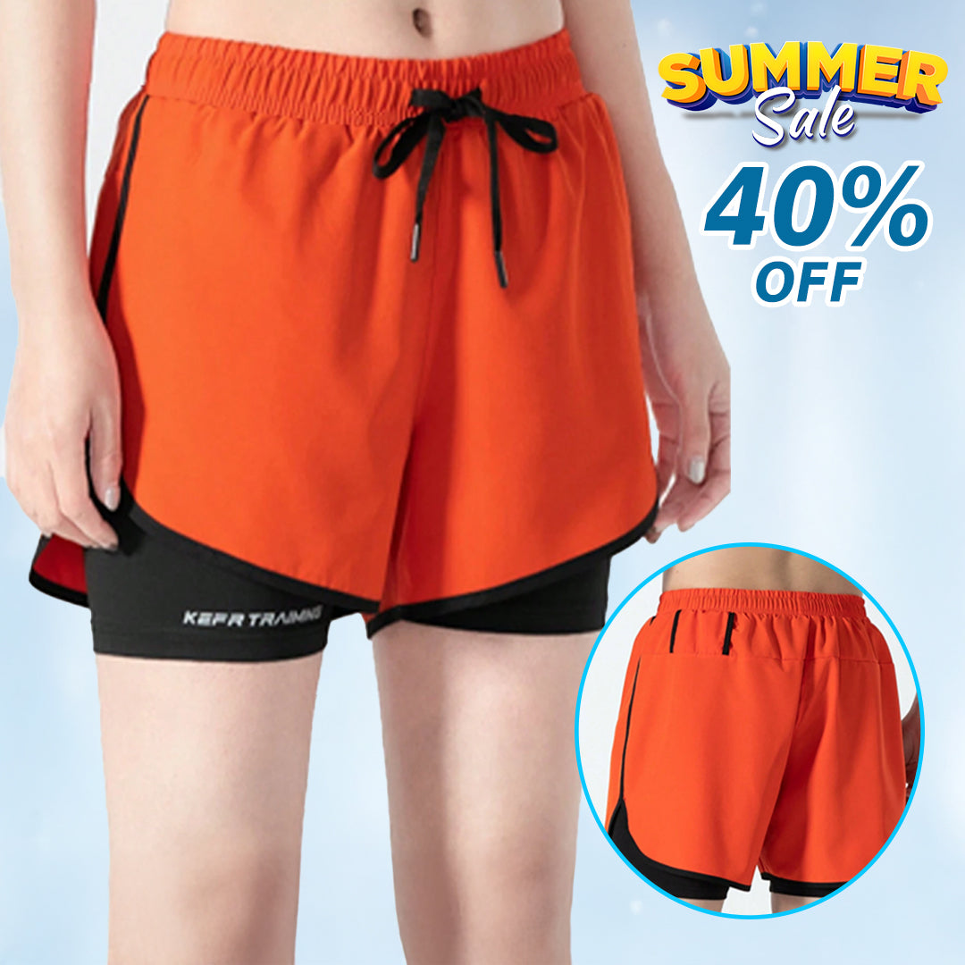 UrbanFlex™ - 2-in-1 Double Layer Shorts With Inner Pocket 🏃‍♂️ (Buy 1 Get 1 Free🔥)