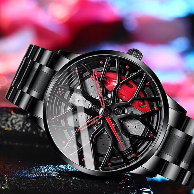 GyroSpin™ - Sports Car Edition Spinning Wheel Wrist Watch ⚡🏎️