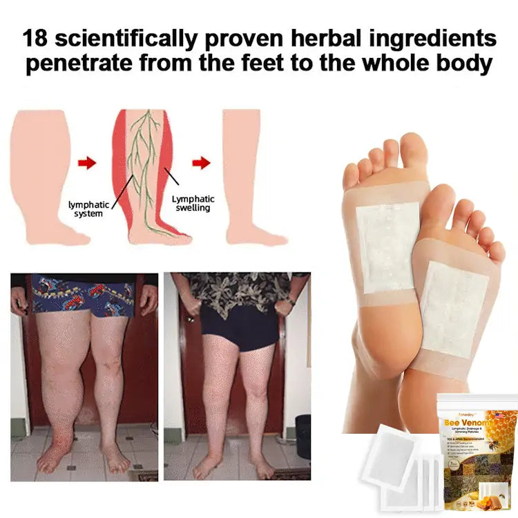 '+Bee Venom Lymphatic Drainage & Slimming Foot Patches 🌿👣