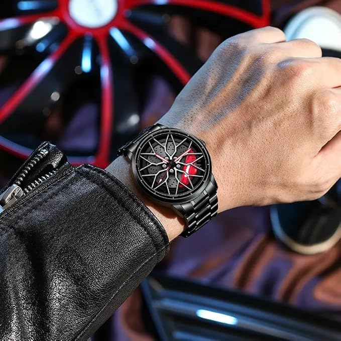 GyroSpin™ - Sports Car Edition Spinning Wheel Wrist Watch ⚡🏎️