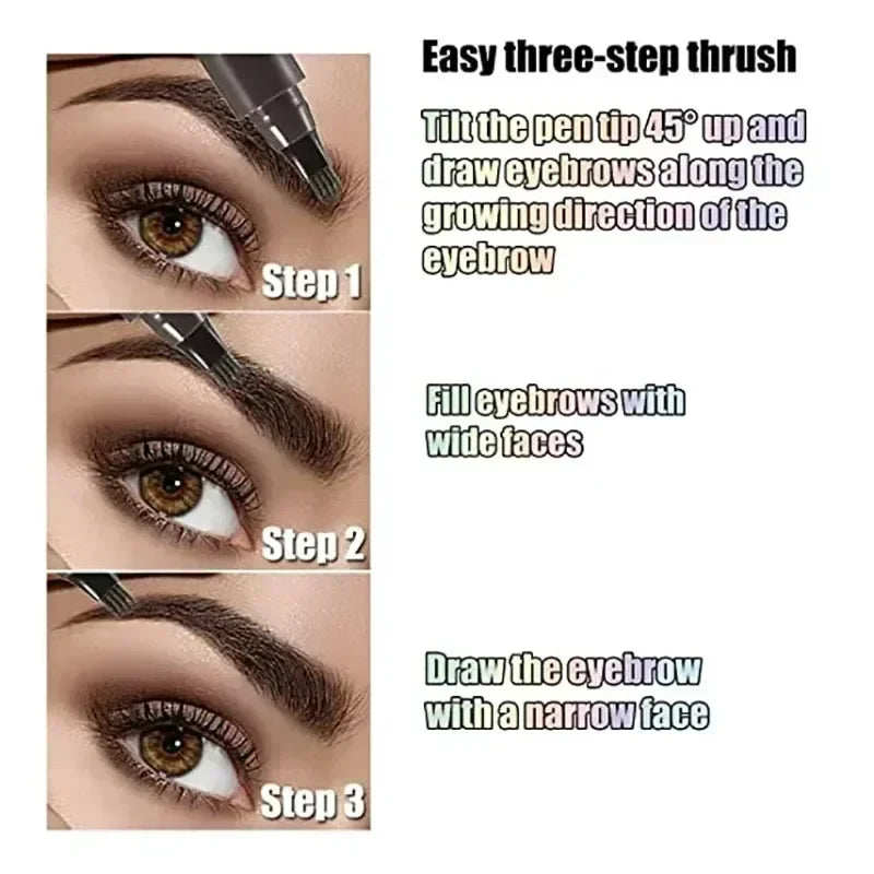 Waterproof 4 Points Long Lasting Eyebrow Pen - (BUY 1 GET 1 FREE🔥🔥)