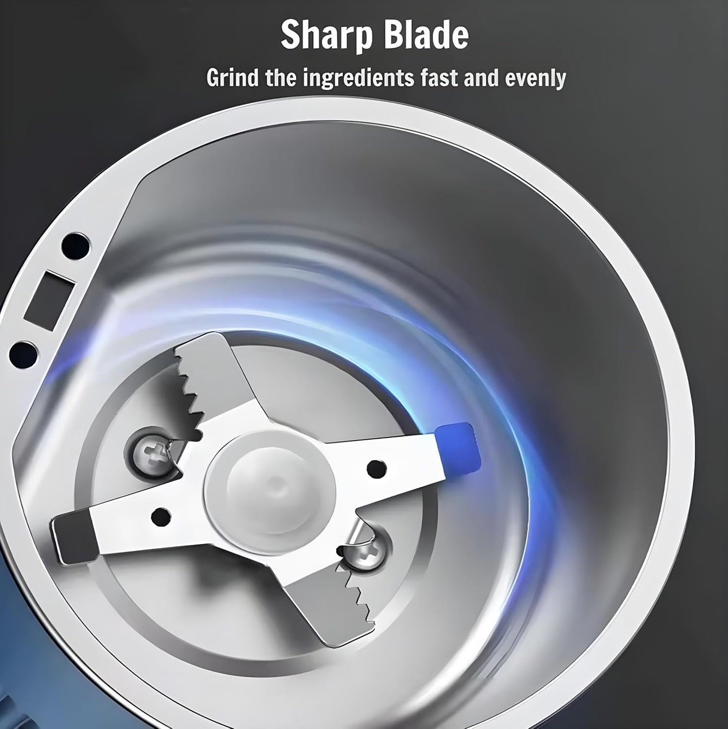 QuickGrind™ - Portable Stainless Steel Mini Mixer Grinder for Kitchen, Home (🔥Limited Stock🔥)