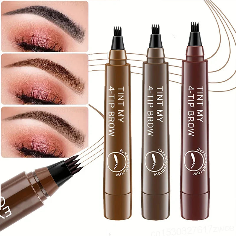 Waterproof 4 Points Long Lasting Eyebrow Pen - (BUY 1 GET 1 FREE🔥🔥)