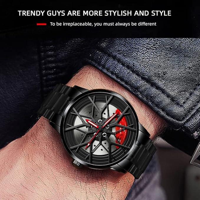 GyroSpin™ - Sports Car Edition Spinning Wheel Wrist Watch ⚡🏎️